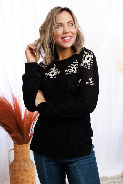 Aztec Snowflakes Pullover