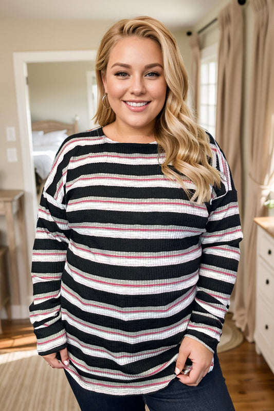 Victoria Striped Pullover